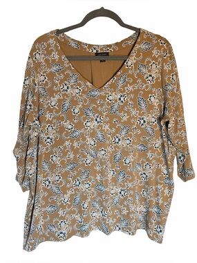 J Jill Wearever Collection V Neck Top